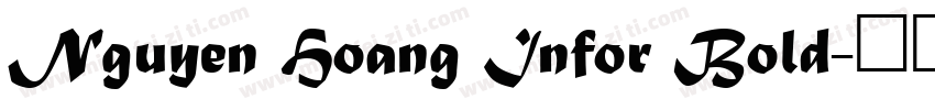 Nguyen Hoang Infor Bold字体转换